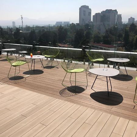 Galeria Plaza San Jeronimo Hotel Мексико Сити Екстериор снимка Rooftop bar at the hotel
